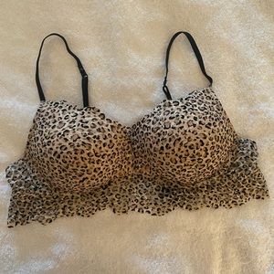 Candies 38C cheetah print bra